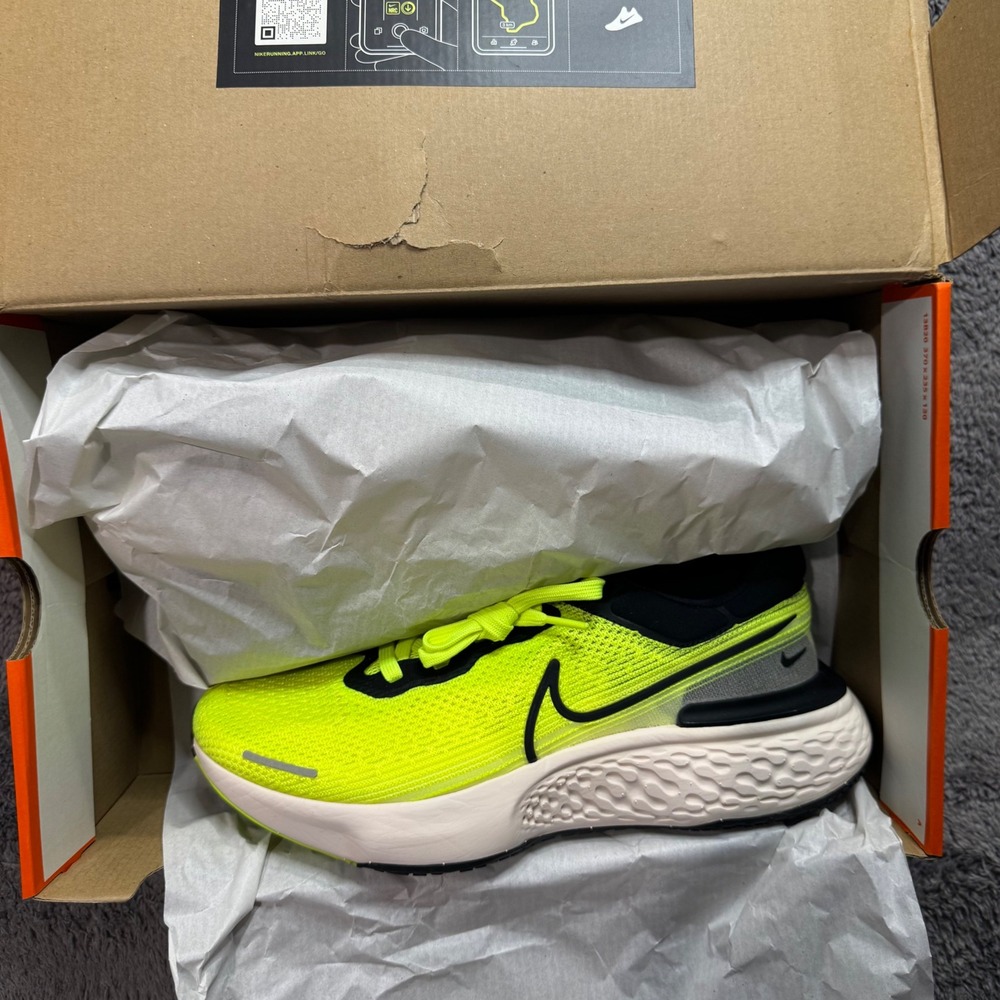 Nike ZoomX Invincible Run FK Volt Black Mens Running Shoes CT2228-700 Size 11